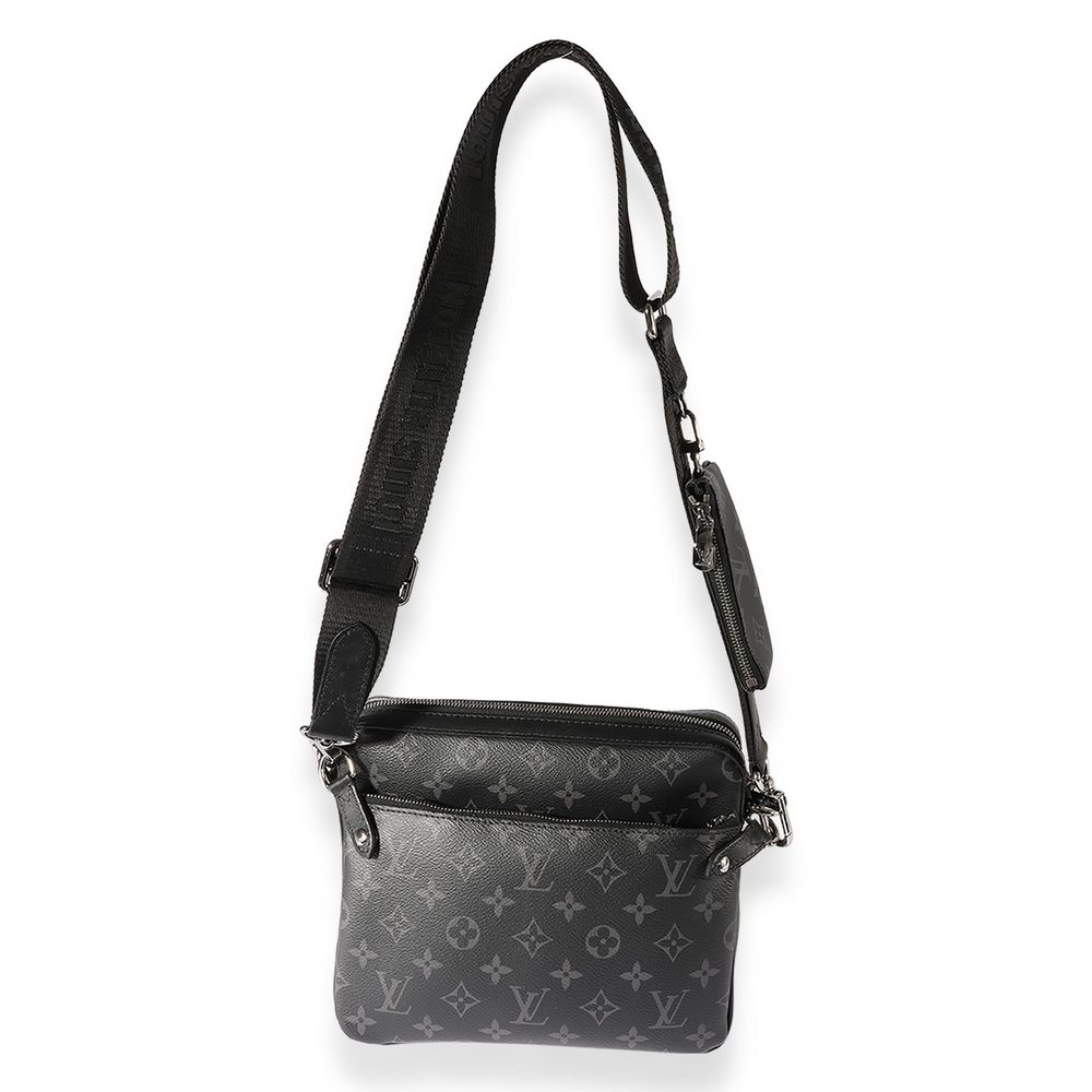 Louis Vuitton Monogram Eclipse Reverse Trio Messe… - image 8